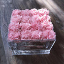 New Fashion Clear Acrylic 16 Flowers Rose Flower Box Makeup Organizer Cosme