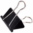 48 pcs 25mm Black Metal Binder Clips File Paper Clip Document Office Suppli F6Q3