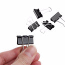48 pcs 25mm Black Metal Binder Clips File Paper Clip Document Office Suppli F6Q3