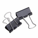 48 pcs 25mm Black Metal Binder Clips File Paper Clip Document Office Suppli F6Q3
