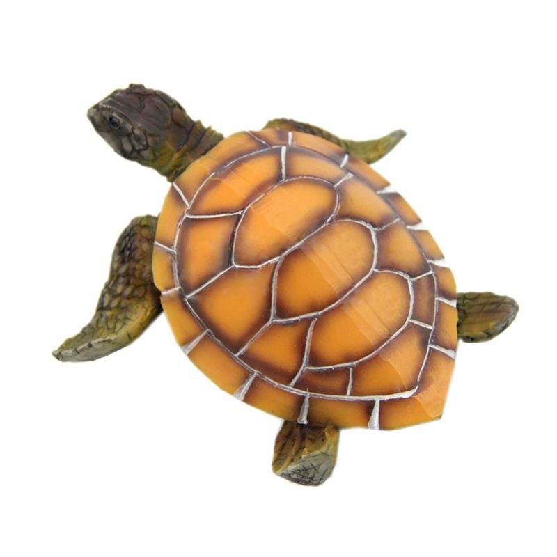 Aquarium Ornaments Decoration Artificial Turtle For Fish Tank Man Made Resi