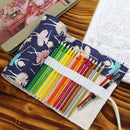 Pencil Case School Canvas Roll Pouch Makeup Comestic Brush Pen Storage danc S6D6