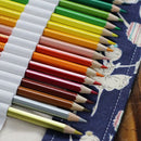 Pencil Case School Canvas Roll Pouch Makeup Comestic Brush Pen Storage danc S6D6