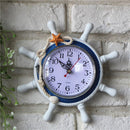 Mediterranean-Style Wood Round Wall Clock Retro 215*25mm Large Wall Clock S