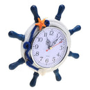 Mediterranean-Style Wood Round Wall Clock Retro 215*25mm Large Wall Clock S
