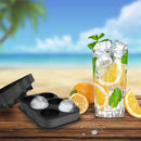 Ice Square Trays (Set of 2) Black Silicone 6 Giant Ice Ball Square Maker Us F7G6