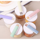 5pcs/Set Creative Transparent Seasoning Cans Kitchen Spice Rack Condiment B