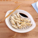 Double Drainage Dumpling Dishes Driftwood Fruit Pans Scalloped Kitchen Pan  C1H4