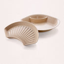 Double Drainage Dumpling Dishes Driftwood Fruit Pans Scalloped Kitchen Pan  C1H4