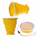 Silicone Collapsible Travel Cup with Lids- BPA Free-Portable Travel Cup K5C9