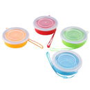 Silicone Collapsible Travel Cup with Lids- BPA Free-Portable Travel Cup K5C9