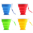 Silicone Collapsible Travel Cup with Lids- BPA Free-Portable Travel Cup K5C9