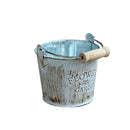 Country retro old metal flower bucket flower creative home desktop decorati