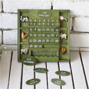 Retro rustic creative bilingual furniture Mediterranean can hang wood manua