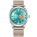 CURREN 8298 Fashionable Date Display Quartz Watch Leather Strap Sport Men Watches