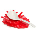 Cute Spilled Tomato Sauce Shape Silicone Drink Cup Coaster Mug Holder Pad-R R3V7