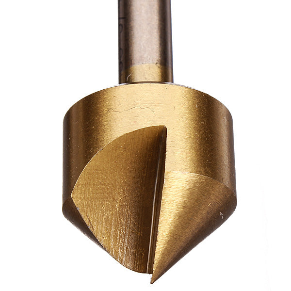 3pcs Single Flute 90 Degree Edge Chamfer Set Countersink Drill Bit