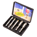 Drillpro 5pcs Screw Remover Broken Stripped Screw and Bolt Remover Extractor