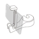 2 in 1 Auto Car Back Seat Phone Holder Stand Headrest Hanger Hooks Clips fo F5T6