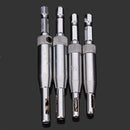 4pcs Professional Doors Self Centering Hinge Hardware Drill Bit Set