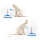 Cat Interactive Toys Electric Rotate Feather Toys Spinning Teaser Wand Moti