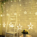 KCASA 2.5M 110-220V LED Star String Lights LED Fairy Light for Festival Christmas Curtain Decoration