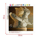Romantic Cats 5D Diamond Embroidery Painting Cross Stitch Craft Decoratio D H7S2