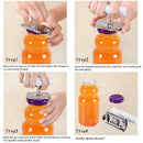 Adjustable Can Opener Manual Stainless Steel Can Bottle Opener Easy Can OpenC8A5