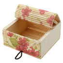 1Pc Delicate Ring Necklace Earrings Bamboo Wooden Case Jewelry Storage Boxe T3N9