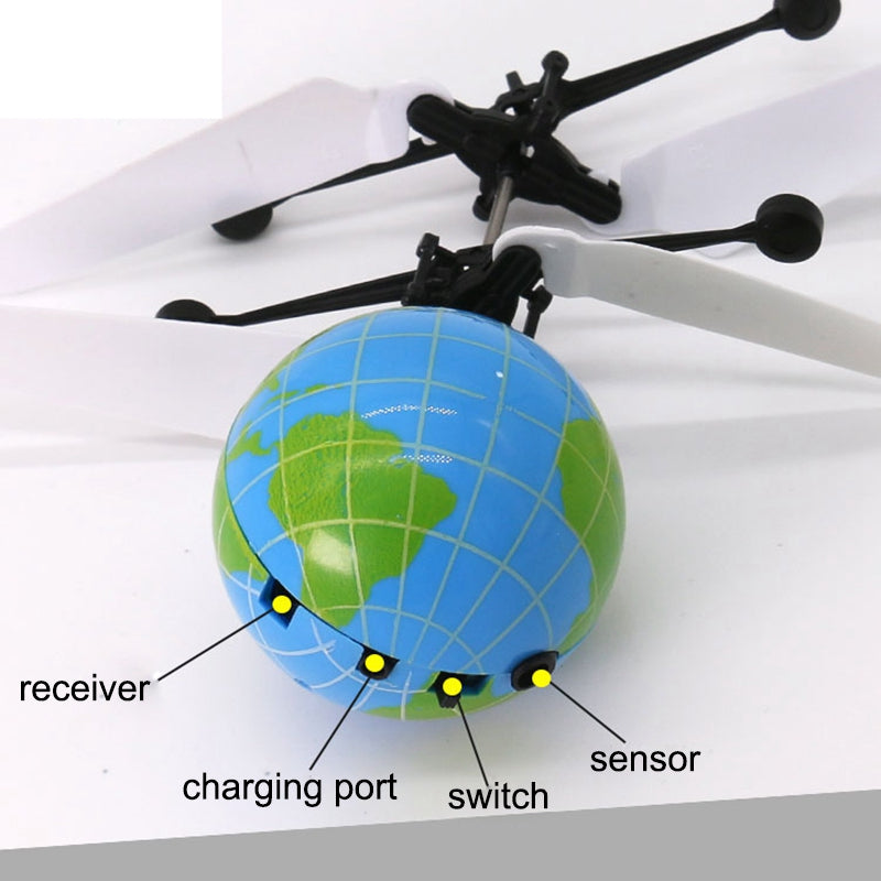 Fantastic Infrared Induction Drone Flying Flash LED Lighting Ball Helicopte P2V2