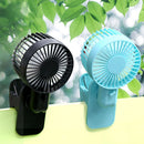 1PC Protable Double Turn Leaves Fan Electric Fans USB Table Stand Fans 2-Sp P1F9