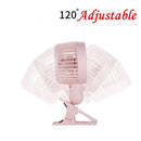 1PC Protable Double Turn Leaves Fan Electric Fans USB Table Stand Fans 2-Sp P1F9