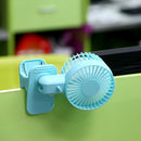 1PC Protable Double Turn Leaves Fan Electric Fans USB Table Stand Fans 2-Sp P1F9
