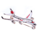 Alloy Airplane Brooch Pins Enamel Red Plane Luxury Brooches For Women CostumZ1D2