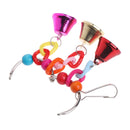 Parrot Bird Toys Metal Ring Bell Hanging Cage Toys For Parrot Squirrel Para Q2M5