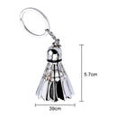 Creative metal badminton key chain three-dimensional badminton tournament s