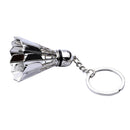 Creative metal badminton key chain three-dimensional badminton tournament s