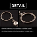 Creative metal badminton key chain three-dimensional badminton tournament s