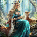5D DIY diamond embroidery beauty deer in forest diamond painting Cross Stit