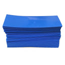 40mm Flat Width 10M Length PVC Heat Shrink Tube Blue for 18650 Battery Pack