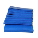 40mm Flat Width 10M Length PVC Heat Shrink Tube Blue for 18650 Battery Pack