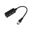 RJ45 Y Splitter Ethernet Cable Adapter 1 Male To 3 Female Port LAN Networking Cable