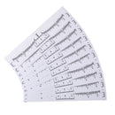 100pcs Reusable Semi Permanent Eyebrow Stencil Makeup Microblading Measure  S6A8