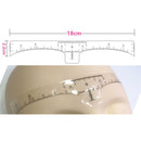 100pcs Reusable Semi Permanent Eyebrow Stencil Makeup Microblading Measure  S6A8