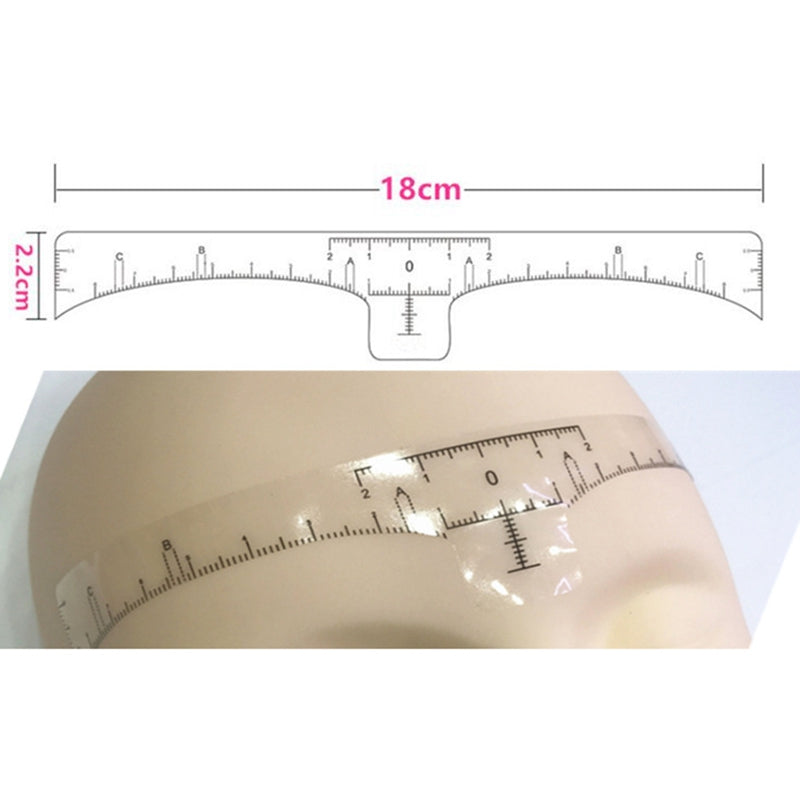 100pcs Reusable Semi Permanent Eyebrow Stencil Makeup Microblading Measure  S6A8