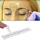 100pcs Reusable Semi Permanent Eyebrow Stencil Makeup Microblading Measure  S6A8