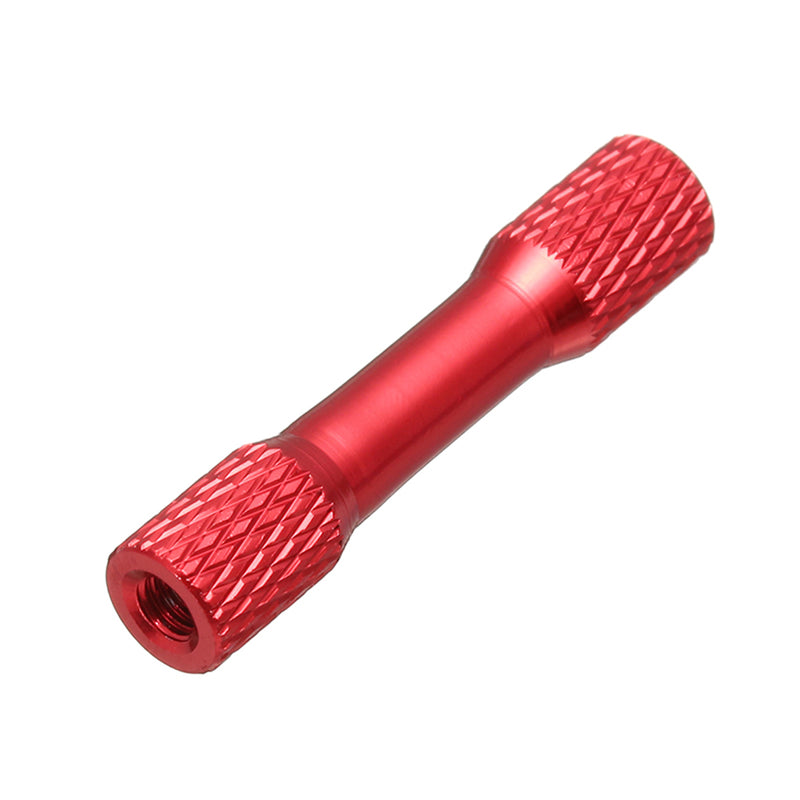 Suleve M3AR17 10Pcs M3 15mm Knurled Standoff Aluminum Alloy Multicolor