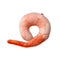 Creative 3D Squishy Shrimp Throw Pillow Plush U Shape Sofa Car Office Neck Cushion Home Decor