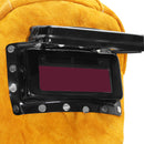 Leather Solar Auto Darkening Filter Lens Protect Welding Neck Mask Helmet