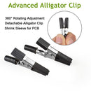 NEWACALOX Soldering Helping Hands 3X USB Glasses Magnifier Soldering Station Third Hand Tool Rotary Bench Vise Table Clamp